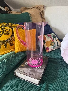 Pink Acrylic Pitcher — Sleek Home Accent